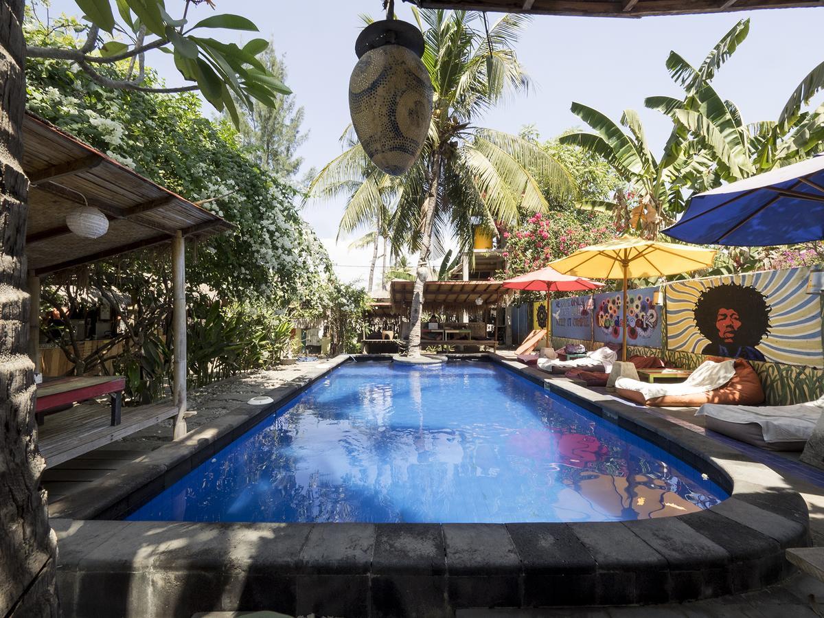 Woodstock Gili - Garden And Bungalows Hotell Gili Trawangan Eksteriør bilde