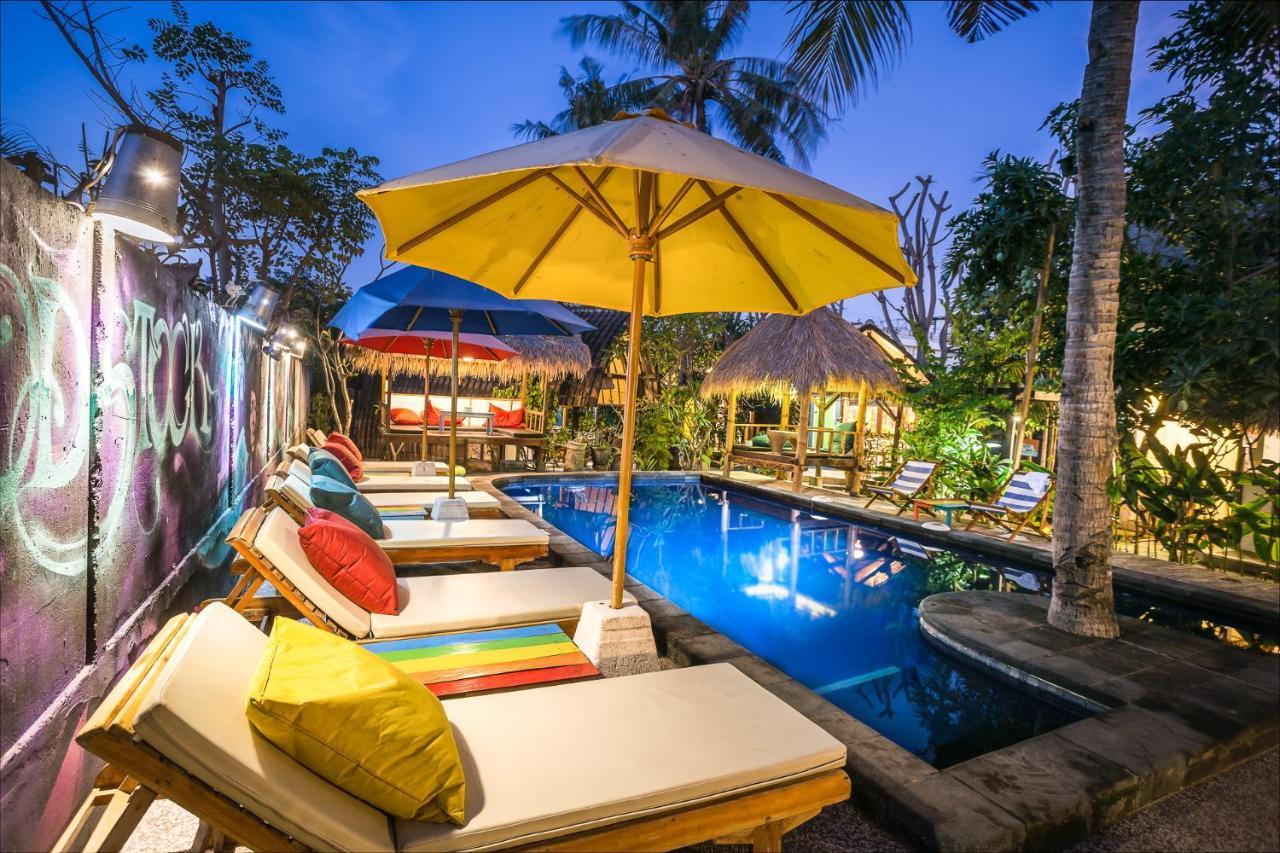 Woodstock Gili - Garden And Bungalows Hotell Gili Trawangan Eksteriør bilde
