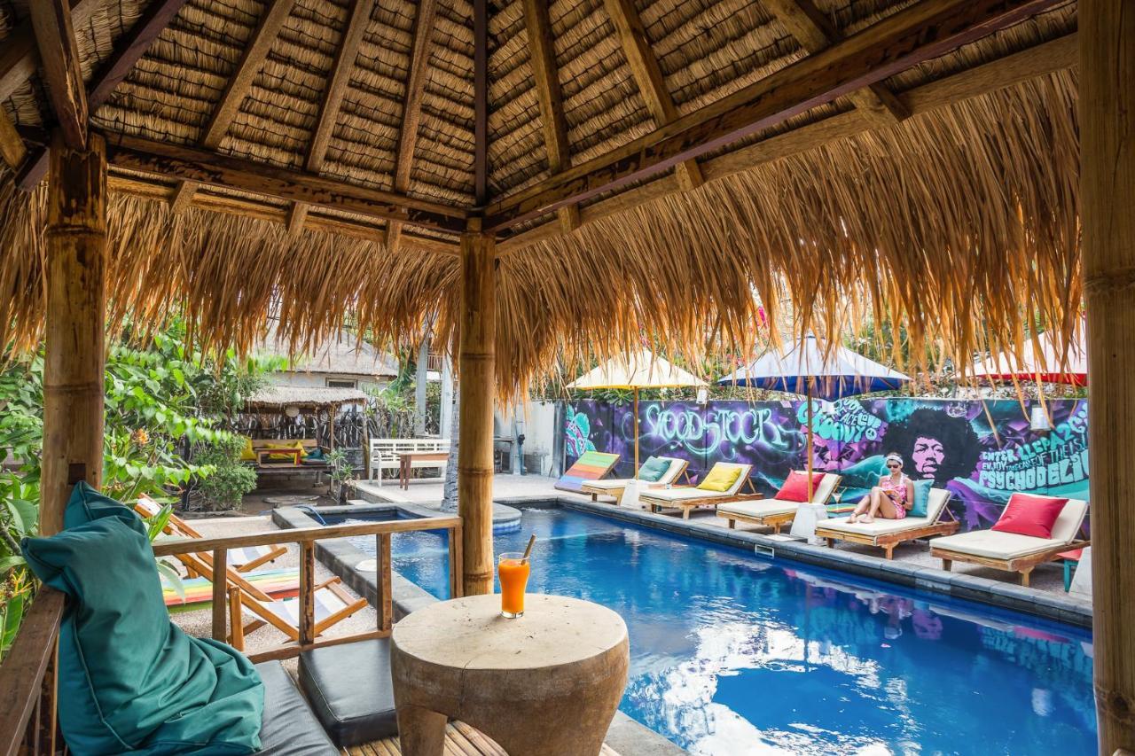 Woodstock Gili - Garden And Bungalows Hotell Gili Trawangan Eksteriør bilde